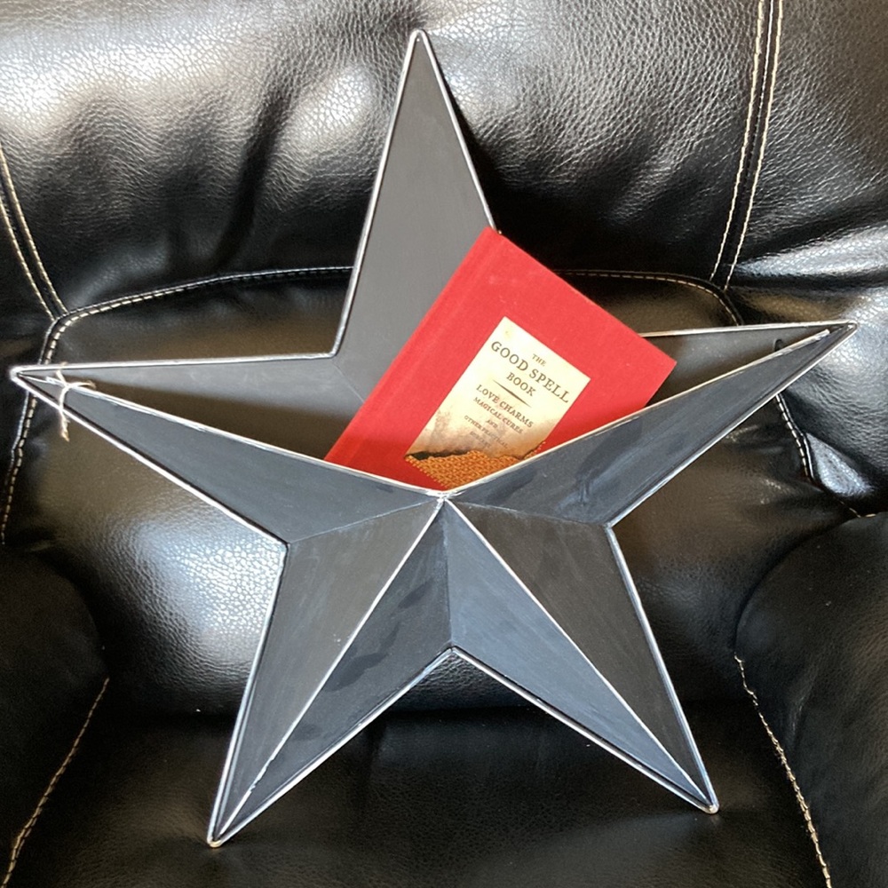 Metal star decor *with pocket - Picture 2 of 3